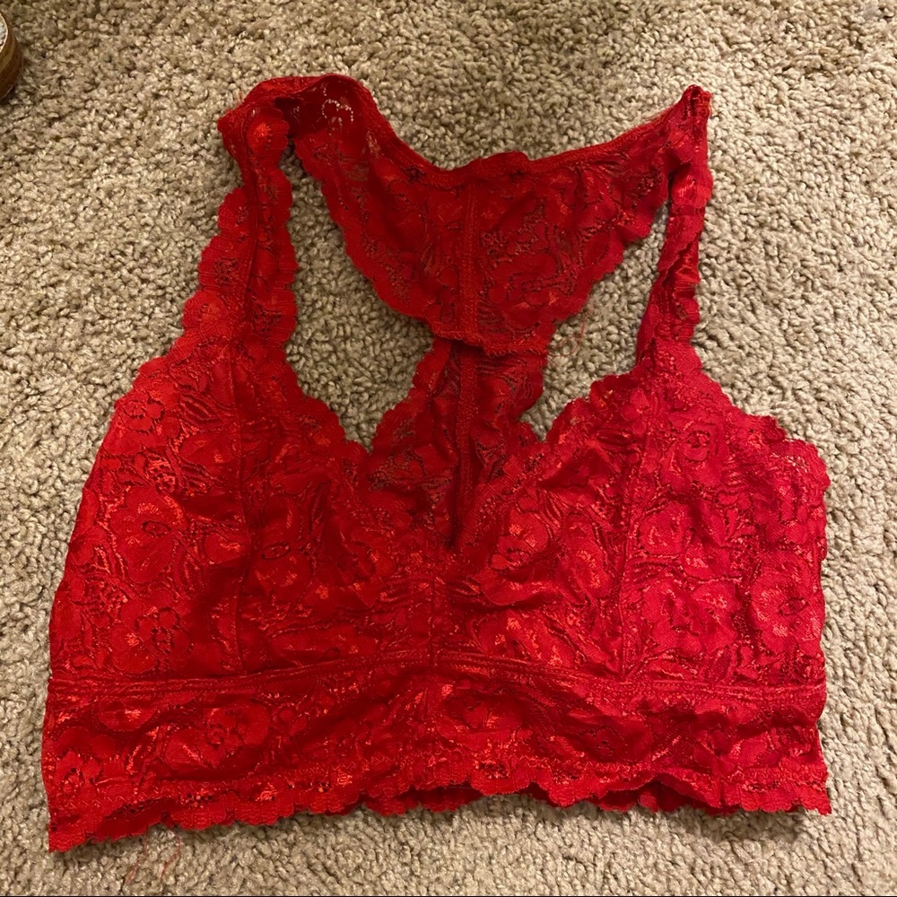 Aerie Bralette red